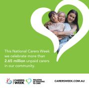 Carers Week promotional tile. Millions of reasons to care