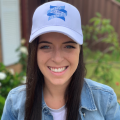 Brunette woman with MND gene