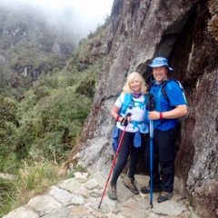 MND NSW couple trekking inca trail one with MND